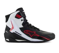 Alpinestars Faster-4 Short Motorcycle Motorbike Ankle Boots Black White Red