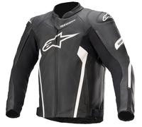 Alpinestars Faster V2 Leather Jacket - Black/White