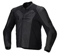 Alpinestars Faster V3 Airflow Leather Jacket Motorcycle Black Black
