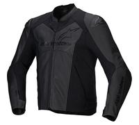 Alpinestars Faster V3 Airflow perforated Motorcycle Leather- / Textile Jacket, black, size 50 for Men