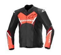 Alpinestars Faster v3 Airflow Leather Motorcycle Jacket CE Certified Track Red