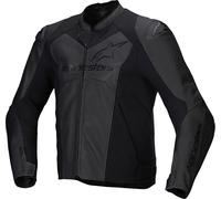 Alpinestars Faster V3 Airflow perforated Motorcycle Leather- / Textile Jacket, black, size 52 for Men