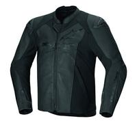 Alpinestars Motorcycle Motorbike Faster V3 Leather Jacket Black Black
