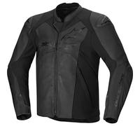 Alpinestars Faster V3 Motorcycle Leather Jacket, black, size 52 for Men
