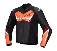 Alpinestars Faster v3 Leather Motorcycle Jacket Mens Sports Race Track Black Red