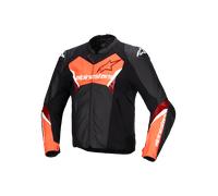 Alpinestars Faster V3 Motorcycle Leather Jacket, black-red, size 50 for Men