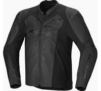 Alpinestars Faster V3 Motorcycle Leather Jacket, black, size 52 for Men
