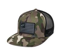 Alpinestars Flag Flat Trucker Cap Green Camo/BlackAdjustable Green Camo,Black