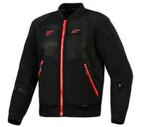 Alpinestars Flight Air Motorcycle Motorbike Textile Jacket - Black / Bright Red