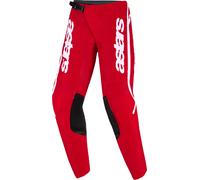 Alpinestars Fluid Apex Kids Motocross Pants, white-red, size 26