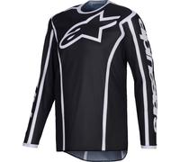 Alpinestars Fluid Apex Motocross Jersey, black/grey, size M