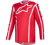 Alpinestars Fluid Apex Motocross Jersey, red/white, size S