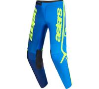 Alpinestars Fluid Apex Motocross Pants, blue-yellow, size 34 for Men