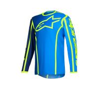 Alpinestars Fluid Apex Motocross Jersey, blue-yellow, size L for Men