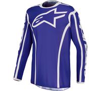 Alpinestars Fluid Apex V2 Motocross Jersey, blue/white, size XL