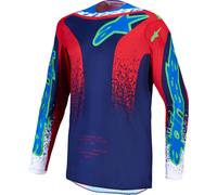 Alpinestars Fluid Drag Motocross Jersey, blue/red/white, size S