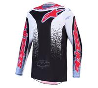 Alpinestars Fluid Drag Motocross Jersey, black/white/red/blue, size XL