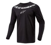 Alpinestars Fluid Graphite Motorcycle Jersey Black White