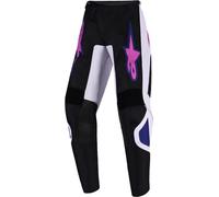 Alpinestars Fluid Grid Kids Motocross Pants, black/grey/purple, size 22