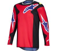 Alpinestars Fluid Grid Motocross Jersey, black-red, size M for Men