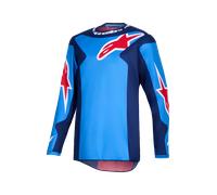 Alpinestars Fluid Grid Motocross Jersey, red-blue, size L for Men