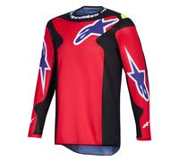 Alpinestars Fluid Grid Motocross Jersey, black/red, size M