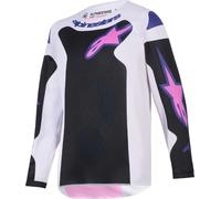 Alpinestars Fluid Grid Youth Motocross Jersey, black/light grey, size L