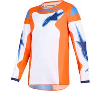Alpinestars Fluid Grid Youth Motocross Jersey, blue-orange, size S