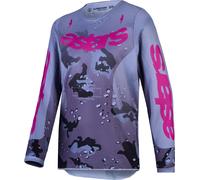 Alpinestars Fluid Lone Youth Motocross Jersey, grey/purple, size L