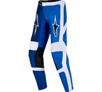 Alpinestars Fluid Portl Kids Motocross Pants, white-blue, size 24