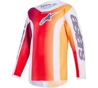 Alpinestars Fluid Portl Youth Motocross Jersey, grey-red, size M