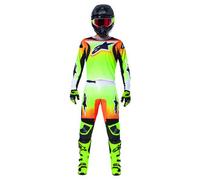 Alpinestars Fluid Wurx Motocross Pants, black-yellow, size 32