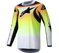 Alpinestars Fluid Wurx Motocross Jersey, black-yellow, size 2XL for Men