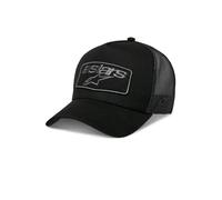 Alpinestars Unisex Indent Hat Curved Bill Flexfit Baseball Cap -Black/Red -L/XL