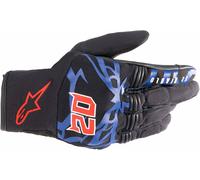 Alpinestars FQ20 Copper Motorcycle Gloves, black-red-blue, size 3XL for Men