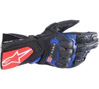 Alpinestars FQ20 SP-8 V3 Monster Motorcycle Gloves, black-red-blue, size XL