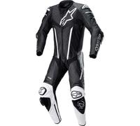 Alpinestars Fusion Motorcycle Motorbike One Piece Leather Suit Black / White