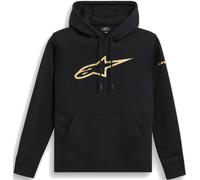 Alpinestars Men's Gilded Hoodie Sweatshirt, Black/Gold, L