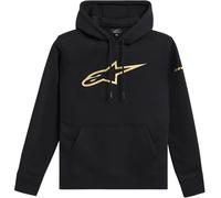 Alpinestars Gilded Motorcycle Motorbike Casual Hoodie - Black / Gold