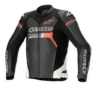 Alpinestars GP Force Airflow Leather Motorbike Jacket - Black White Red