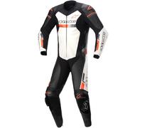 Alpinestars GP Force Chaser One Piece Motorcycle Leather Suit, black-white-red, size 58 for Men