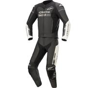 Alpinestars GP Force Chaser Two Piece Motorcycle Leather Suit, black/white, size 56
