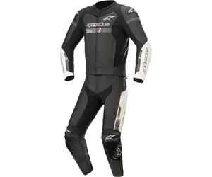 Alpinestars GP Force Chaser Two Piece Motorcycle Leather Suit, black/white, size 56