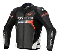 Alpinestars GP Force Leather Motorcycle Motorbike Jacket Street Black White Red