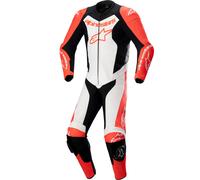 Alpinestars GP Force Lurv 1 Piece Leather Suit - Flo Red/White/Black (3022)