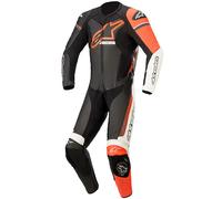 Alpinestars GP Force Phantom One Piece Motorbike Leather Suit - Black White Red