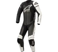 Alpinestars GP Force Phantom One Piece Motorcycle Leather Suit, black/white/grey, size 54