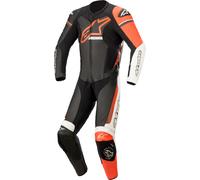 Alpinestars GP Force Phantom One Piece Motorcycle Leather Suit, black-white-red, size 50 for Men