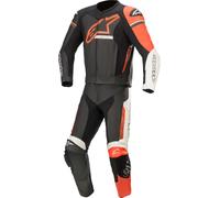 Alpinestars GP Force Phantom Two Piece Motorcycle Leather Suit, black-white-red, size 50 for Men