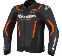 Alpinestars GP Force V2 Air Motorcycle Leather Jacket, black/neon red, size 46